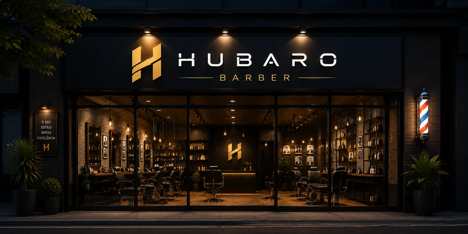 Ambiente da Hubaro Barber