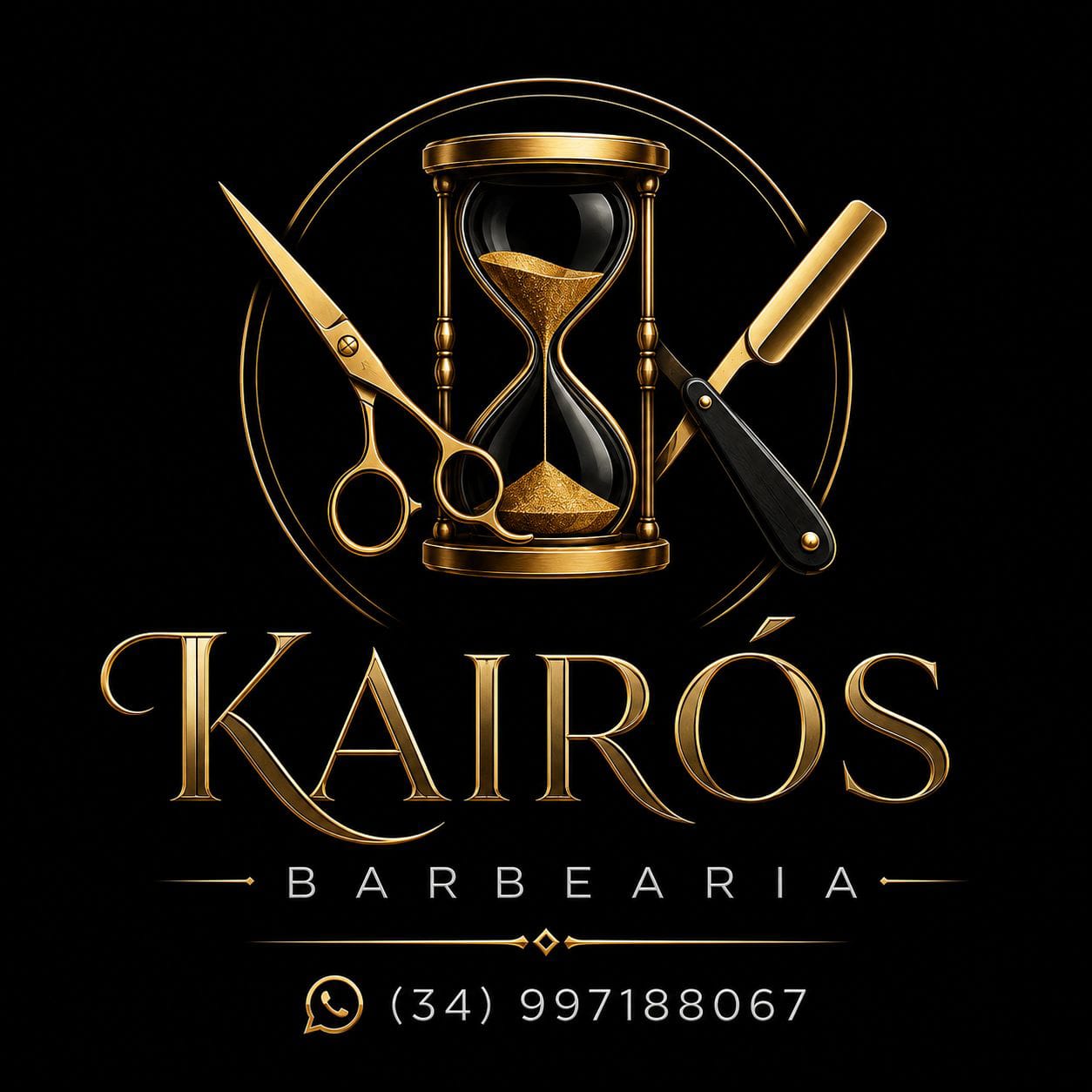 Logo de Kaíros Barbearia 